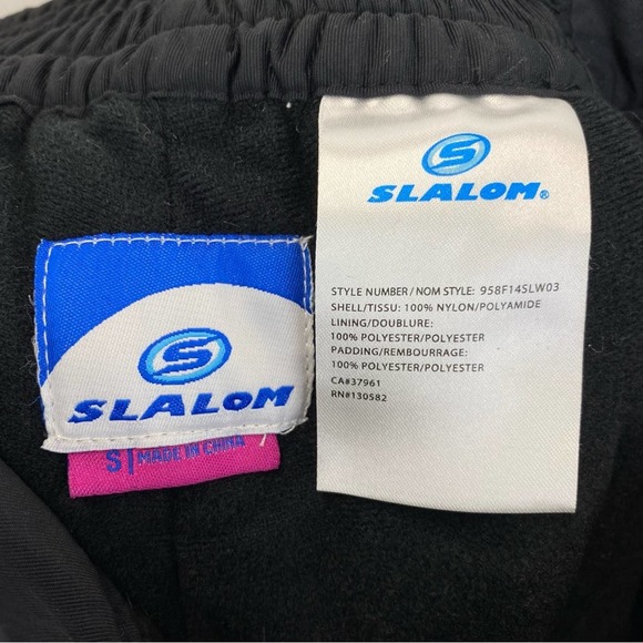 Slalom Cara Side Zip Snow Pants Women's Small Black Snow Insulated Pant - Picture 12 of 12